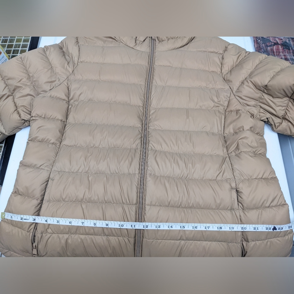 ❄️SIMONS Women's 3/4 Length Down Puffer in Caramel, Size XXL w/Travel Pouch - Picture 6 of 12